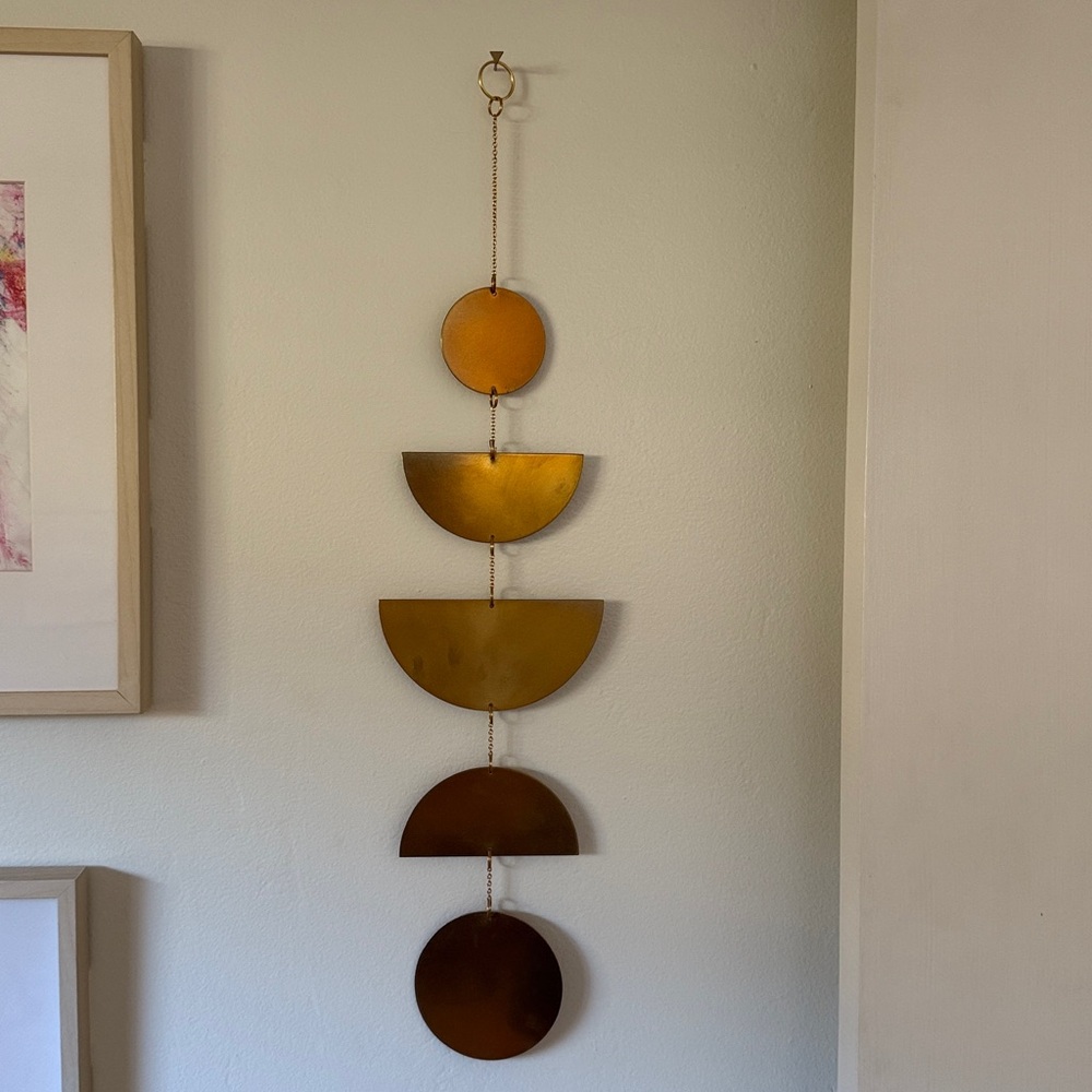 Gold Geometric Wall Hanging from The Citizenry (San Cristobal)